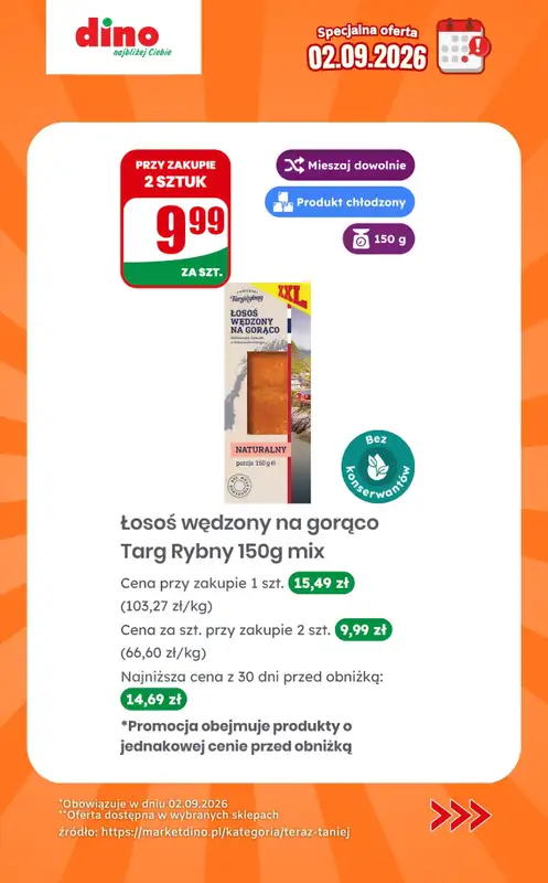 Dino - gazetka promocyjna Specjalna oferta na 02.09.2026 - promocje spoza gazetki od środy 02.09 do środy 02.09 - strona 6
