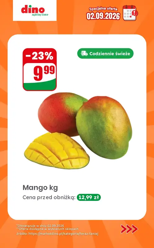 Dino - gazetka promocyjna Specjalna oferta na 02.09.2026 - promocje spoza gazetki od środy 02.09 do środy 02.09 - strona 2