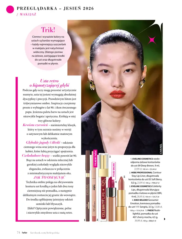 Hebe - gazetka promocyjna Magazyn od środy 02.09 do soboty 31.10 - strona 74