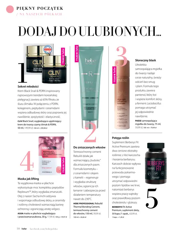 Hebe - gazetka promocyjna Magazyn od środy 02.09 do soboty 31.10 - strona 10