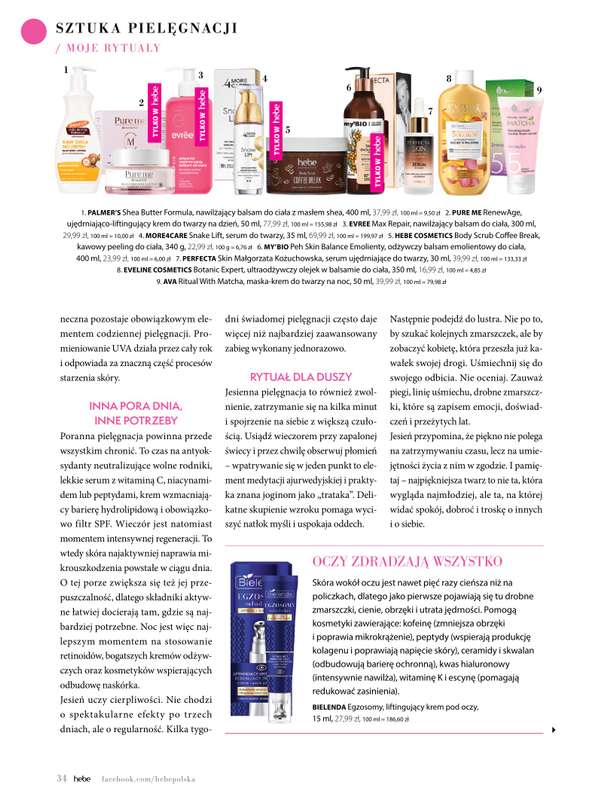 Hebe - gazetka promocyjna Magazyn od środy 02.09 do soboty 31.10 - strona 34