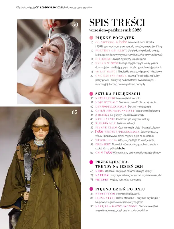 Hebe - gazetka promocyjna Magazyn od środy 02.09 do soboty 31.10 - strona 6