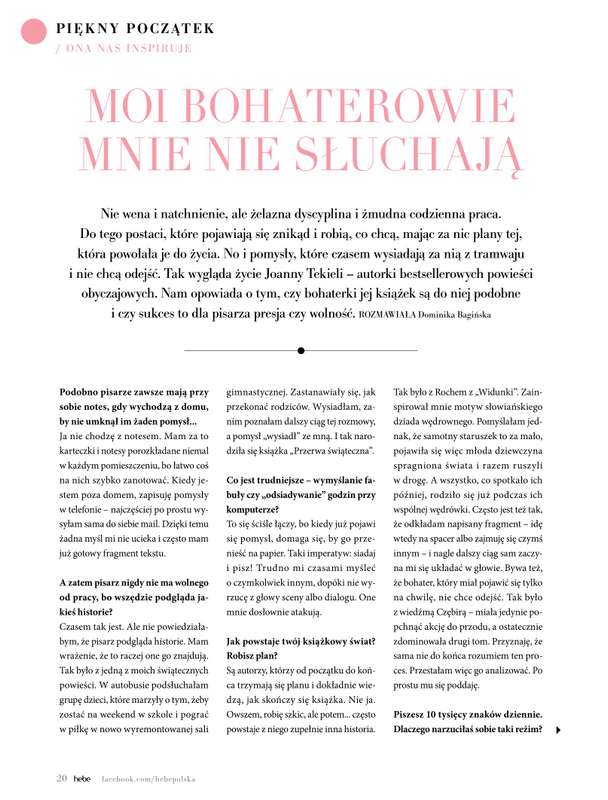 Hebe - gazetka promocyjna Magazyn od środy 02.09 do soboty 31.10 - strona 20