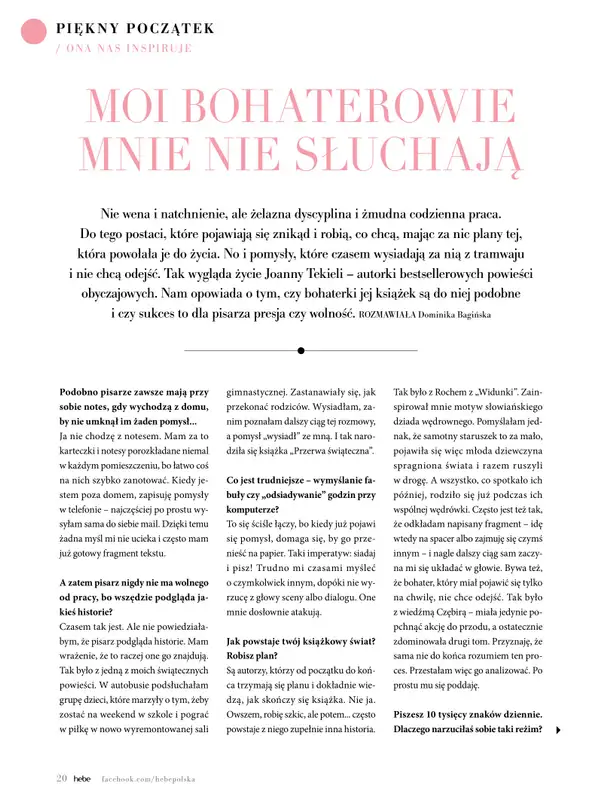 Hebe - gazetka promocyjna Magazyn od środy 02.09 do soboty 31.10 - strona 20