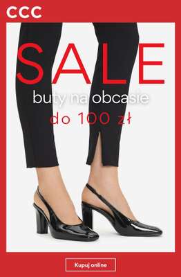 CCC - gazetka promocyjna SALE - buty na obcasie damskie do 100 zł od czwartku 03.09 