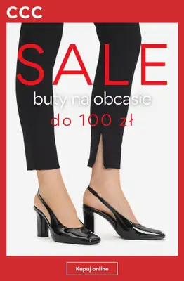 CCC - gazetka promocyjna SALE - buty na obcasie damskie do 100 zł od czwartku 03.09 