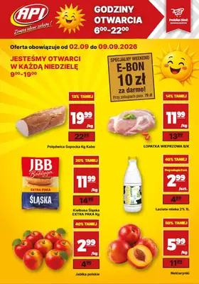 API Market - gazetka promocyjna Gazetka od środy 02.09 do środy 09.09
