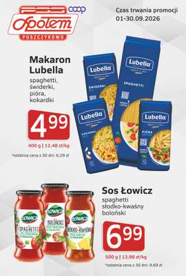 Społem - Blisko i Korzystnie - gazetka promocyjna Plakat promocyjny PSS Puszczykowo od środy 02.09 do środy 30.09