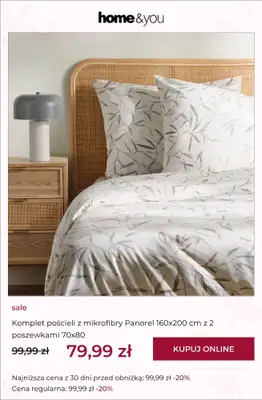 home&you - gazetka promocyjna SALE - pościele i prześcieradła od środy 02.09 do poniedziałku 14.09 - strona 3