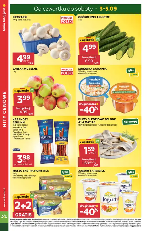 Stokrotka - gazetka promocyjna Gazetka Supermarket od czwartku 03.09 do środy 09.09 - strona 4