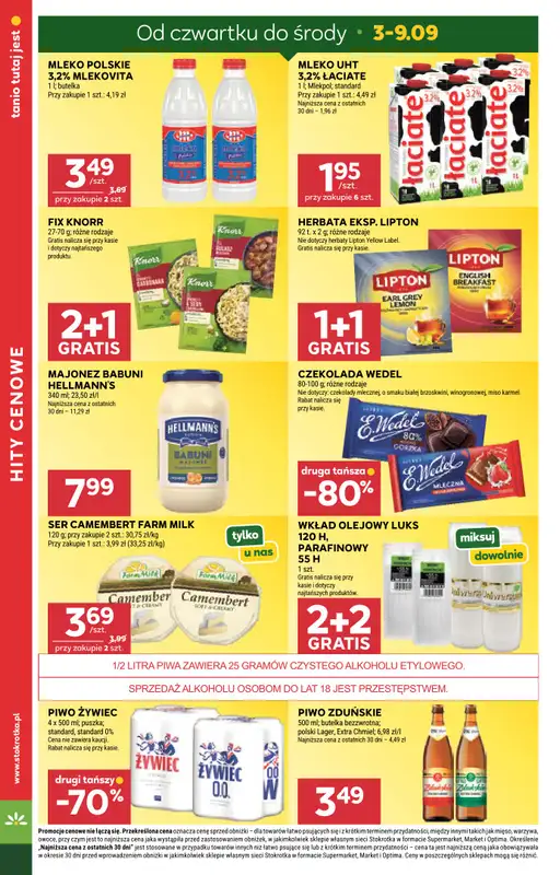 Stokrotka - gazetka promocyjna Gazetka Market od czwartku 03.09 do środy 09.09 - strona 8