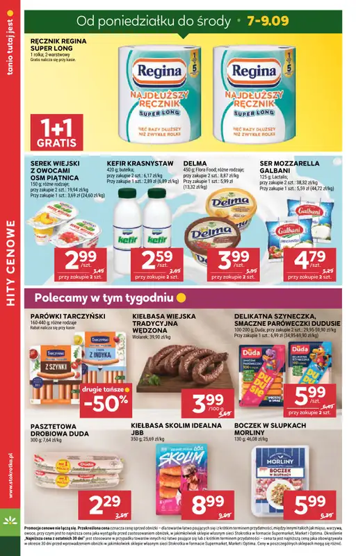 Stokrotka - gazetka promocyjna Gazetka Market od czwartku 03.09 do środy 09.09 - strona 10
