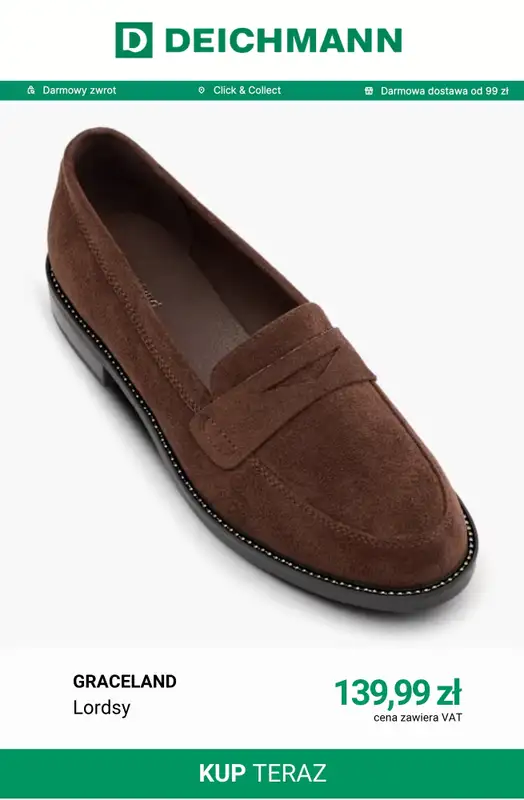 Deichmann - gazetka promocyjna Lordsy damskie od środy 02.09  - strona 3
