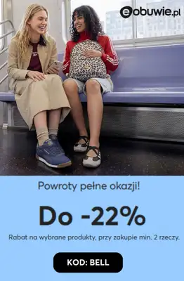 eobuwie.pl - gazetka promocyjna Do -22% przy zakupie min. 2 produktów od środy 02.09 do środy 02.09