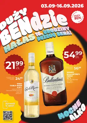 Duży Ben - gazetka promocyjna Gazetka alkoholowa od czwartku 03.09 do środy 16.09