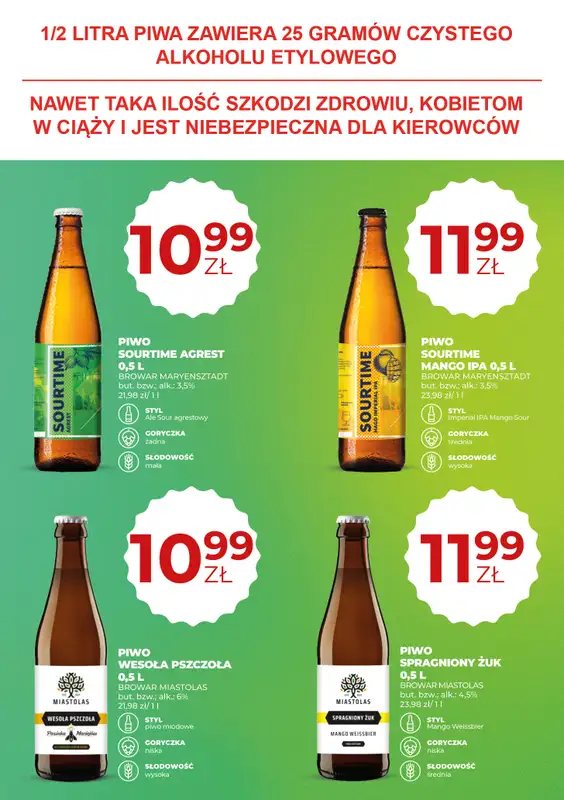Duży Ben - gazetka promocyjna Gazetka piwna od czwartku 03.09 do środy 16.09 - strona 15