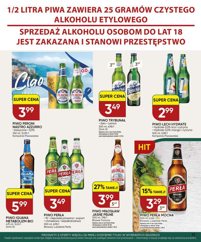 Chata Polska - gazetka promocyjna Gazetka 10-20.09  do niedzieli 20.09 - strona 13