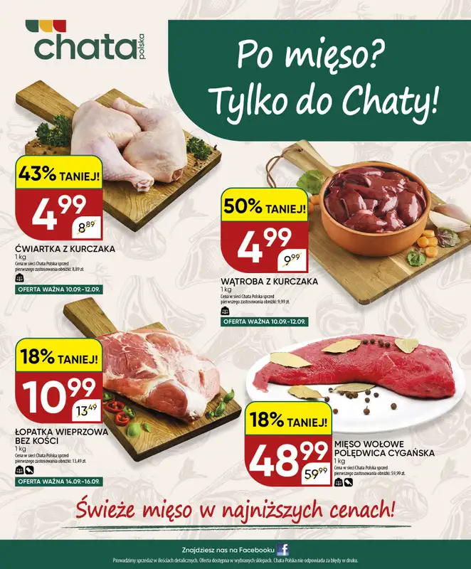 Chata Polska - gazetka promocyjna Gazetka 10-20.09  do niedzieli 20.09 - strona 20