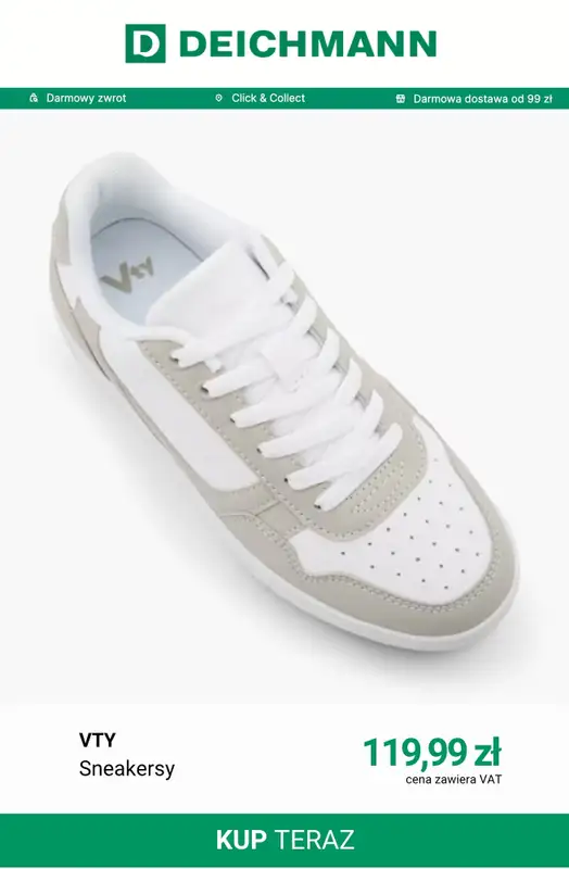 Deichmann - gazetka promocyjna Sneakersy court damskie od czwartku 03.09  - strona 5