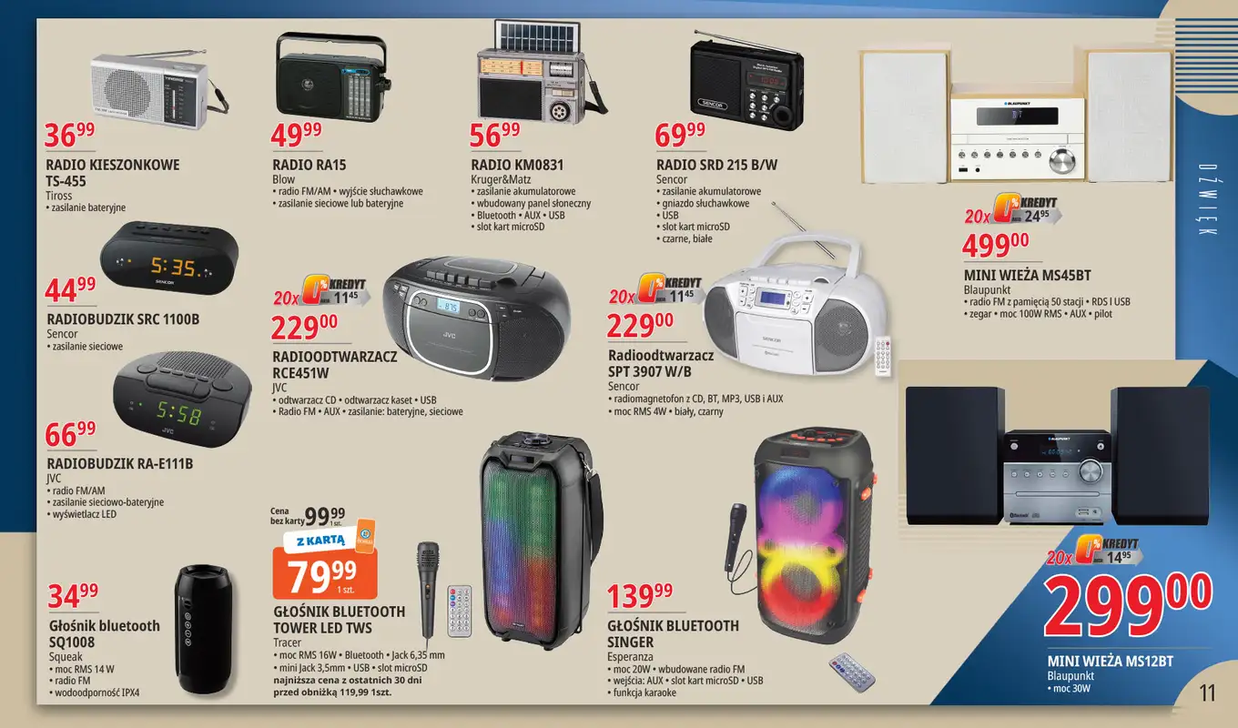 Leclerc - gazetka promocyjna Oferta Bielany: Katalog RTV AGD od wtorku 08.09 do soboty 19.09 - strona 11