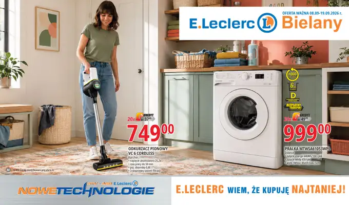 Leclerc - gazetka promocyjna Oferta Bielany: Katalog RTV AGD od wtorku 08.09 do soboty 19.09
