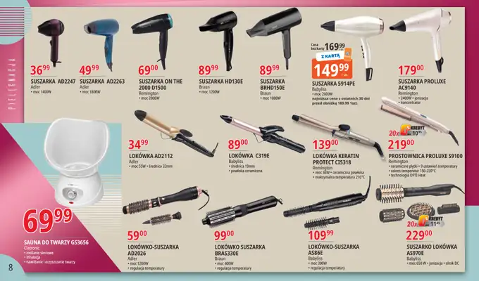 Leclerc - gazetka promocyjna Oferta Bielany: Katalog RTV AGD od wtorku 08.09 do soboty 19.09 - strona 8