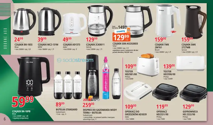 Leclerc - gazetka promocyjna Oferta Bielany: Katalog RTV AGD od wtorku 08.09 do soboty 19.09 - strona 6