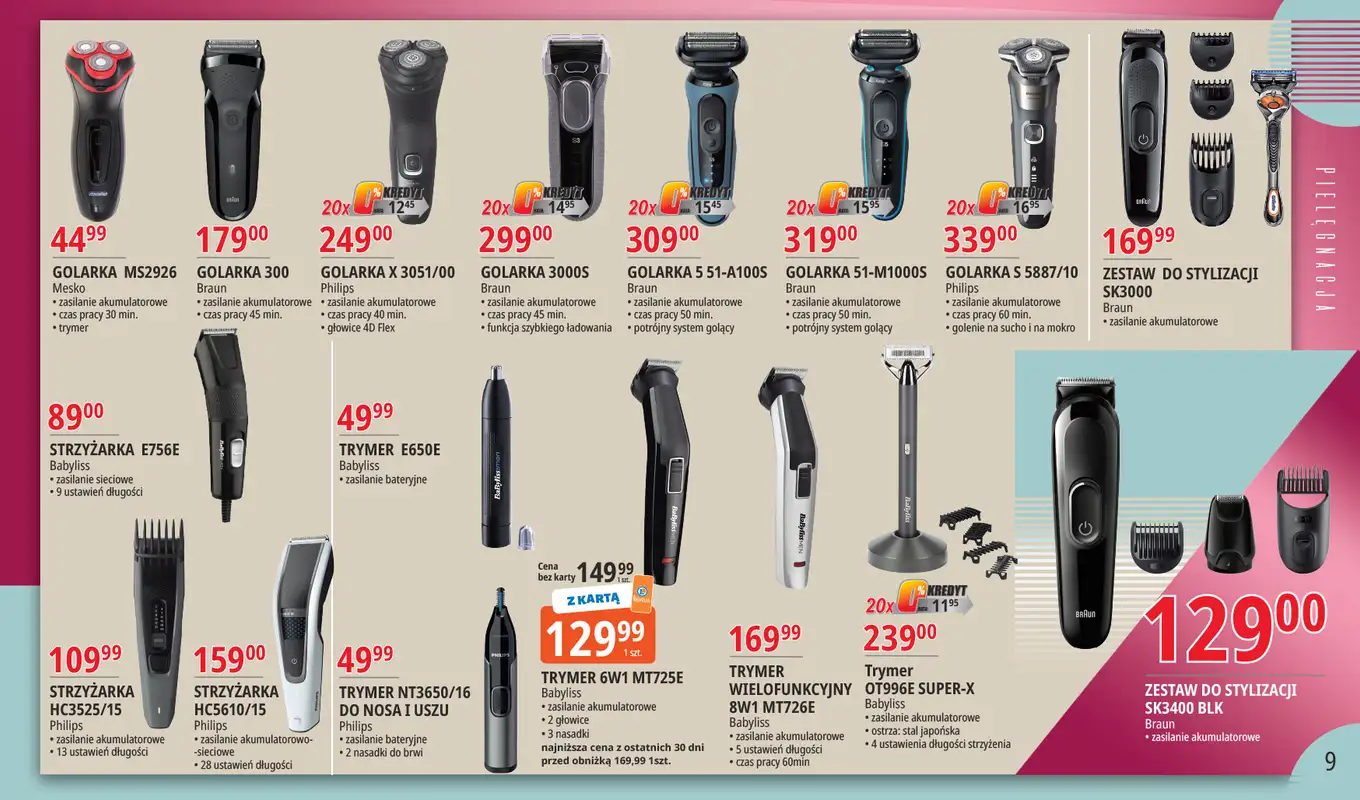 Leclerc - gazetka promocyjna Oferta Bielany: Katalog RTV AGD od wtorku 08.09 do soboty 19.09 - strona 9