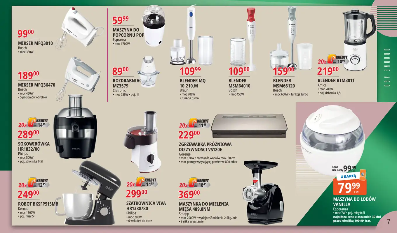 Leclerc - gazetka promocyjna Oferta Bielany: Katalog RTV AGD od wtorku 08.09 do soboty 19.09 - strona 7