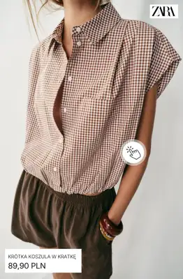 Zara - gazetka promocyjna Koszule w kratę od środy 02.09  - strona 8