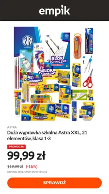 Empik - gazetka promocyjna Artykuły szkolne - promocja! od środy 02.09 do niedzieli 06.09
