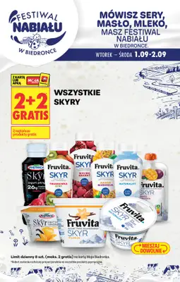 Biedronka - gazetka promocyjna Festiwal nabiału od środy 02.09 do soboty 05.09 - strona 3