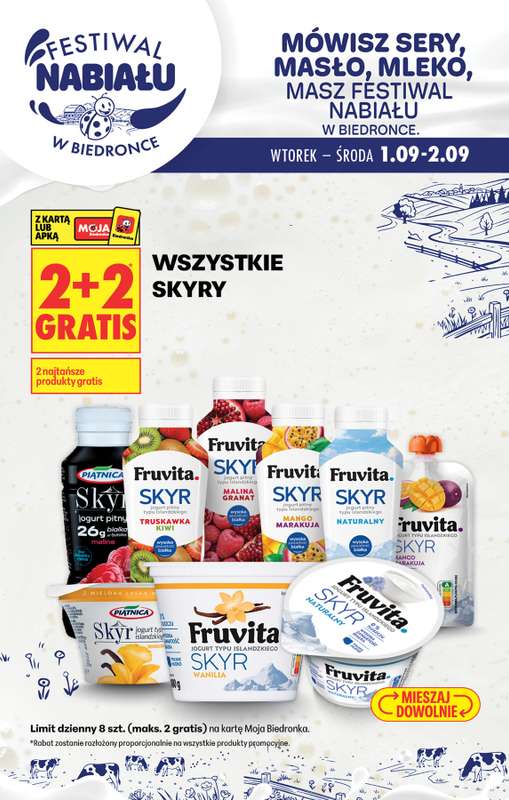 Biedronka - gazetka promocyjna Festiwal nabiału od środy 02.09 do soboty 05.09 - strona 3