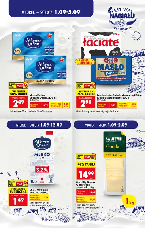 Biedronka - gazetka promocyjna Festiwal nabiału   - strona 2