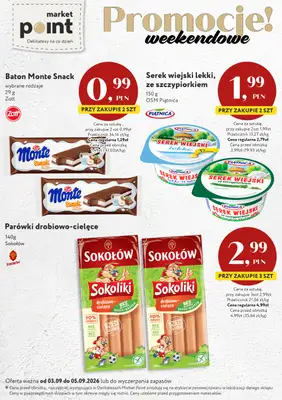 Market Point - gazetka promocyjna Promocje weekendowe od czwartku 03.09 do soboty 05.09