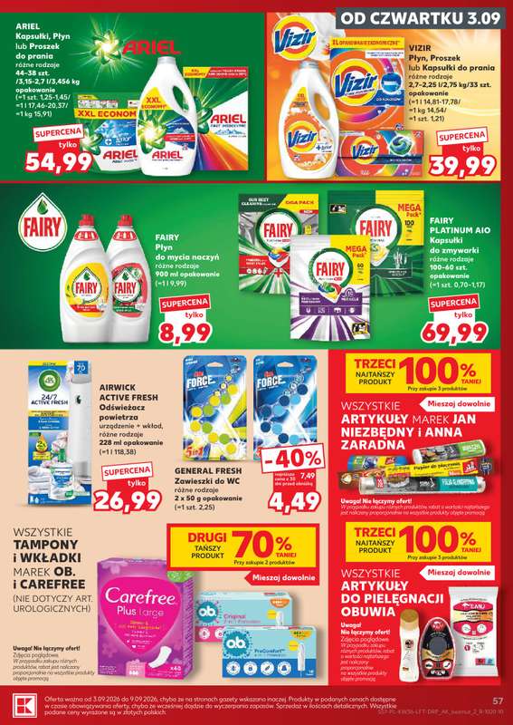 Kaufland - gazetka promocyjna Gazetka Tygodnia od czwartku 03.09 do środy 09.09 - strona 57