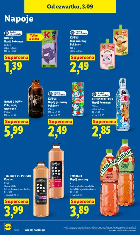 Lidl - gazetka promocyjna Oferta od czwartku od czwartku 03.09 do soboty 05.09 - strona 66