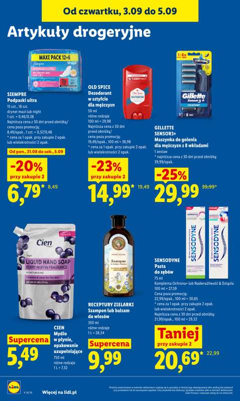 Lidl - gazetka promocyjna Oferta od czwartku od czwartku 03.09 do soboty 05.09 - strona 86