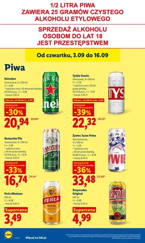 Lidl - gazetka promocyjna Oferta od czwartku od czwartku 03.09 do soboty 05.09 - strona 70