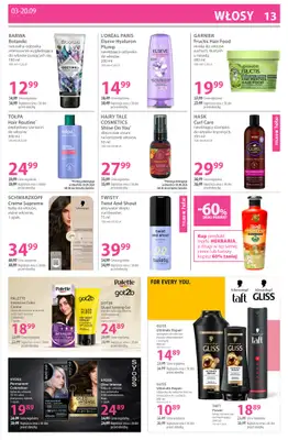 Hebe - gazetka promocyjna Gazetka od czwartku 03.09 do niedzieli 20.09 - strona 13
