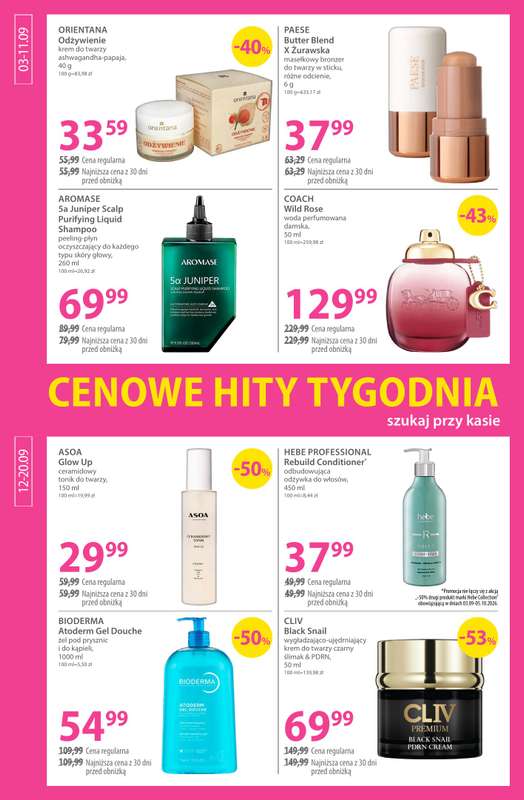 Hebe - gazetka promocyjna Gazetka od czwartku 03.09 do niedzieli 20.09 - strona 10