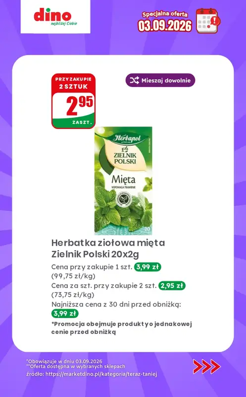 Dino - gazetka promocyjna Specjalna oferta na 03.09.2026 - promocje spoza gazetki od czwartku 03.09 do czwartku 03.09 - strona 8