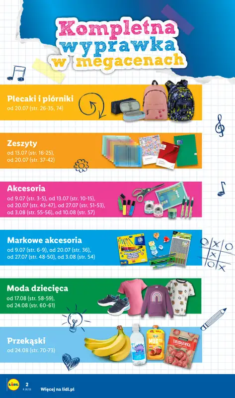 Lidl - gazetka promocyjna Kompletna Wyprawka W Megacenach od wtorku 14.07 do środy 30.09 - strona 4