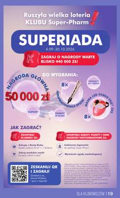 Super-Pharm - gazetka promocyjna Loteria Superiada  do piątku 30.10