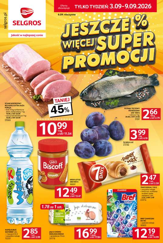 Selgros - gazetka promocyjna Sprawdź, co więcej od czwartku 03.09 do środy 09.09