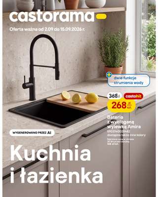 Castorama - gazetka promocyjna Kuchnia i łazienka od środy 02.09 do wtorku 15.09