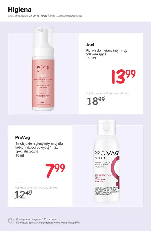 Rossmann - gazetka promocyjna Nowe MEGA promocje od 3.09 od czwartku 03.09 do środy 16.09 - strona 9