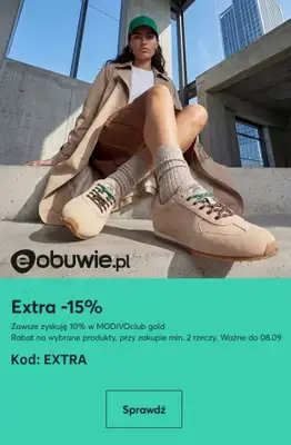 eobuwie.pl - gazetka promocyjna -15% przy zakupie min. 2 rzeczy od czwartku 03.09 do wtorku 08.09