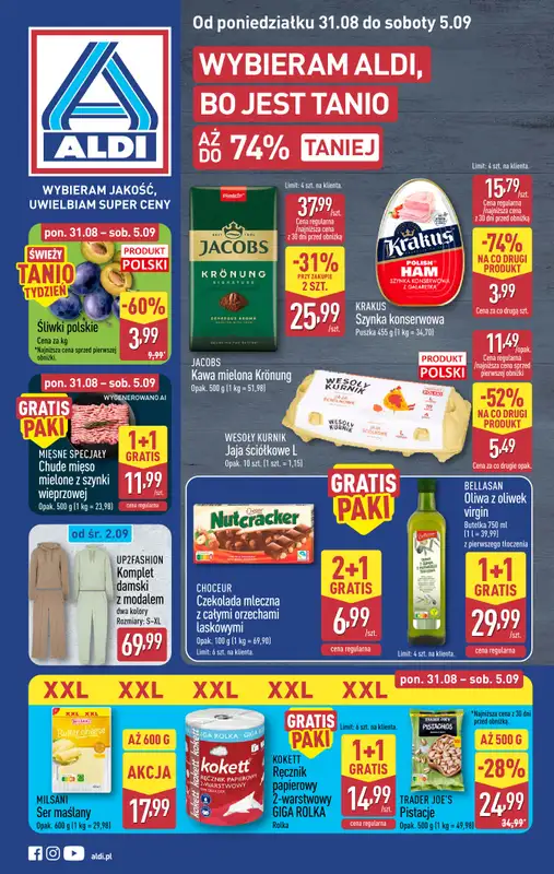 Aldi - gazetka promocyjna Pełny katalog! od poniedziałku 31.08 do soboty 05.09