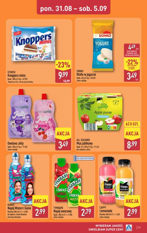 Aldi - gazetka promocyjna Pełny katalog! od poniedziałku 31.08 do soboty 05.09 - strona 17